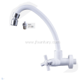 Gooseneck Swivel Spout ABS White Sink Tap